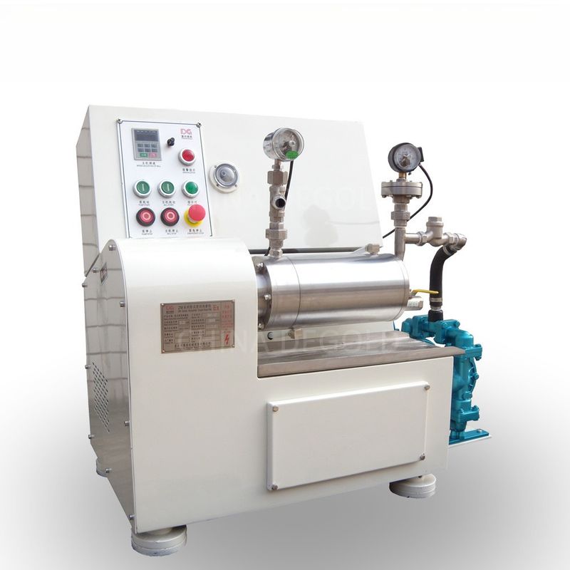 Lab Testing 1.5L Dyno Mill Machine Or Wet Grinding Particle Size Reduce